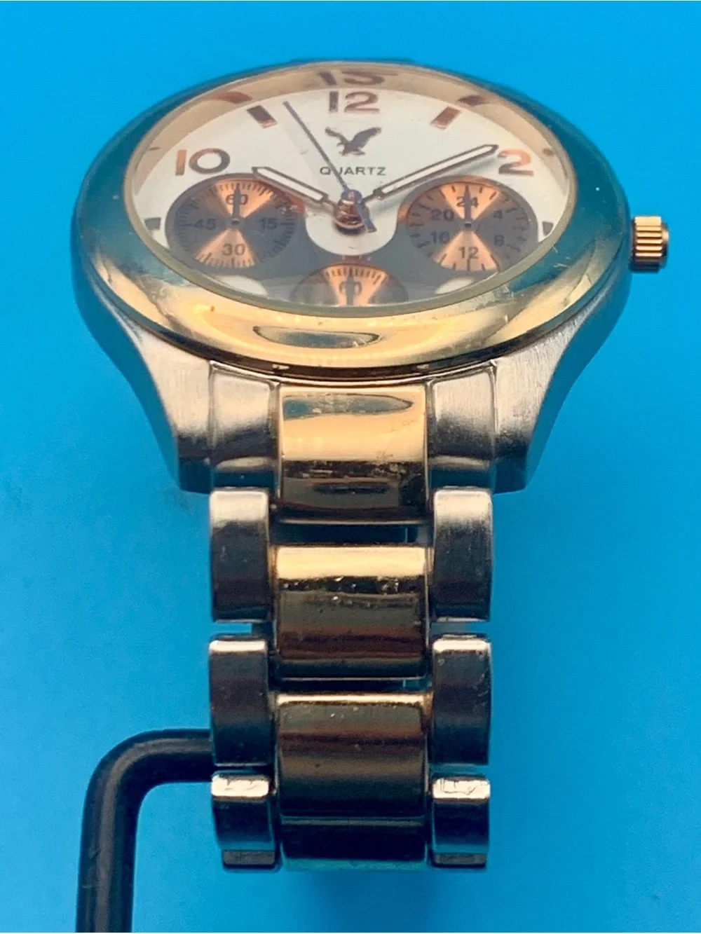 AMERICAN EAGLE Men’s Women’s Unisex Wristwatch Faux Subdials Working New Battery